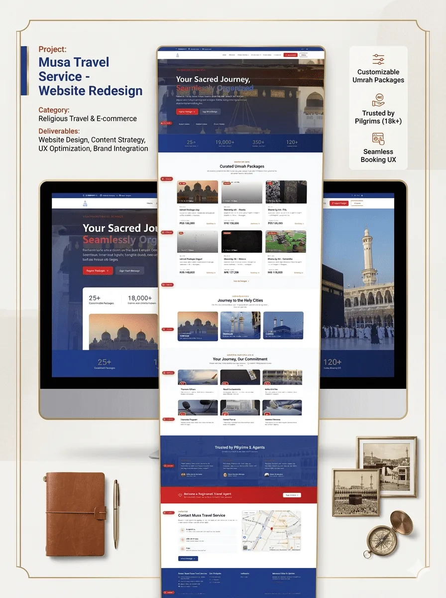 Musa Travel Service - Hajj & Umrah Travel Booking Platform preview